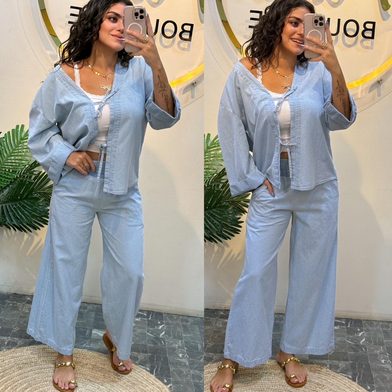 Denim set with bond pw