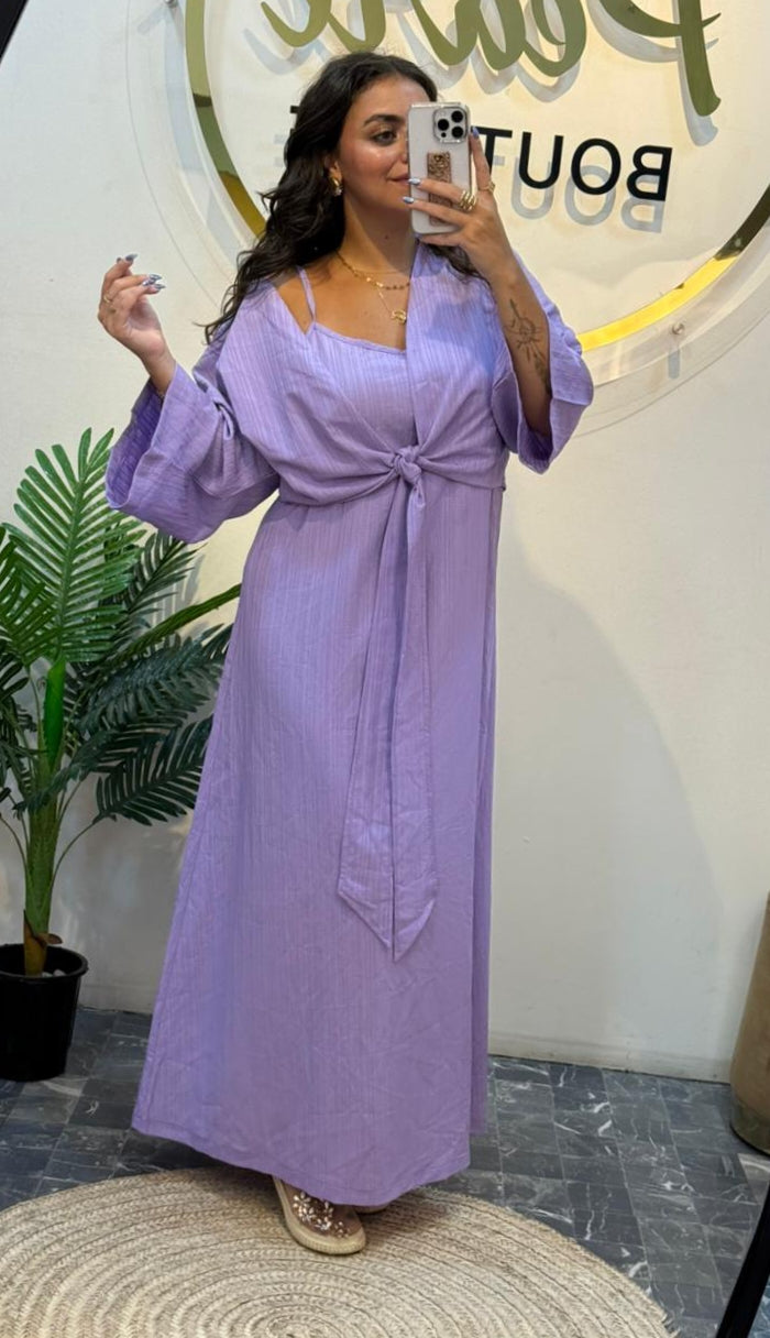 Dress with cardigan pw