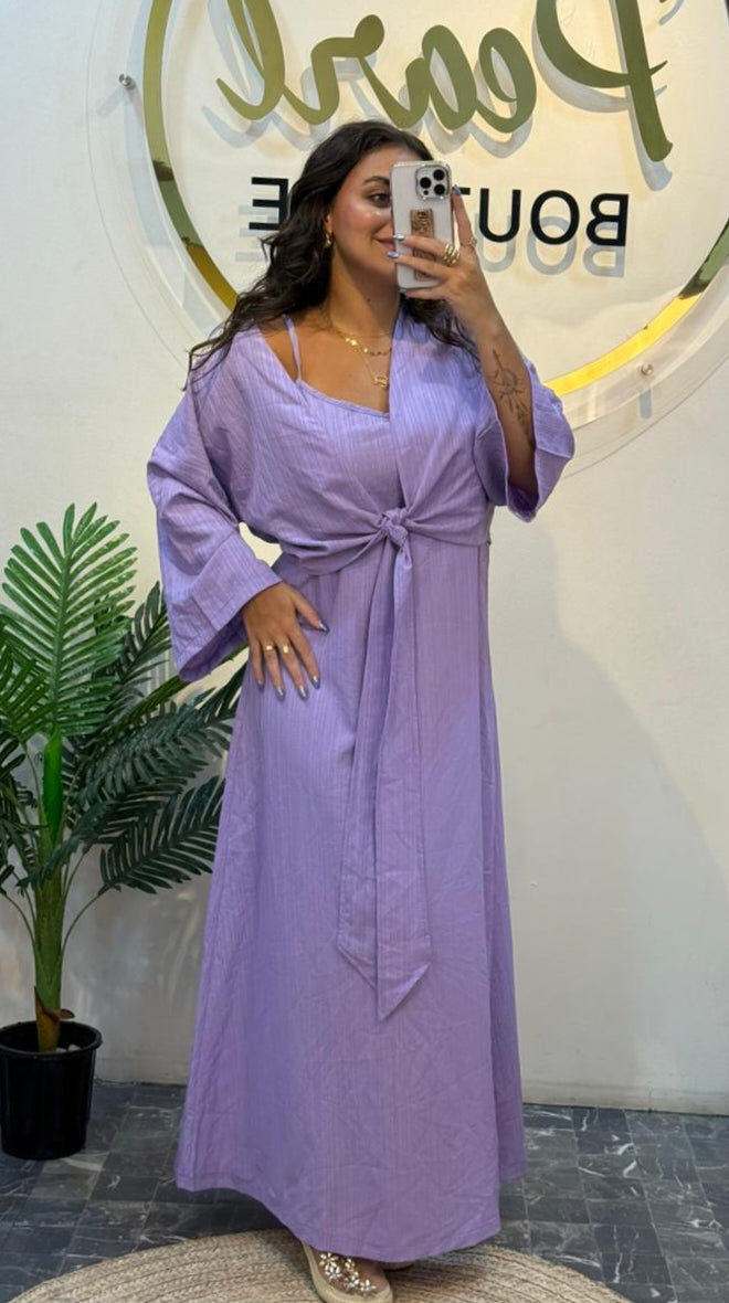 Dress with cardigan pw
