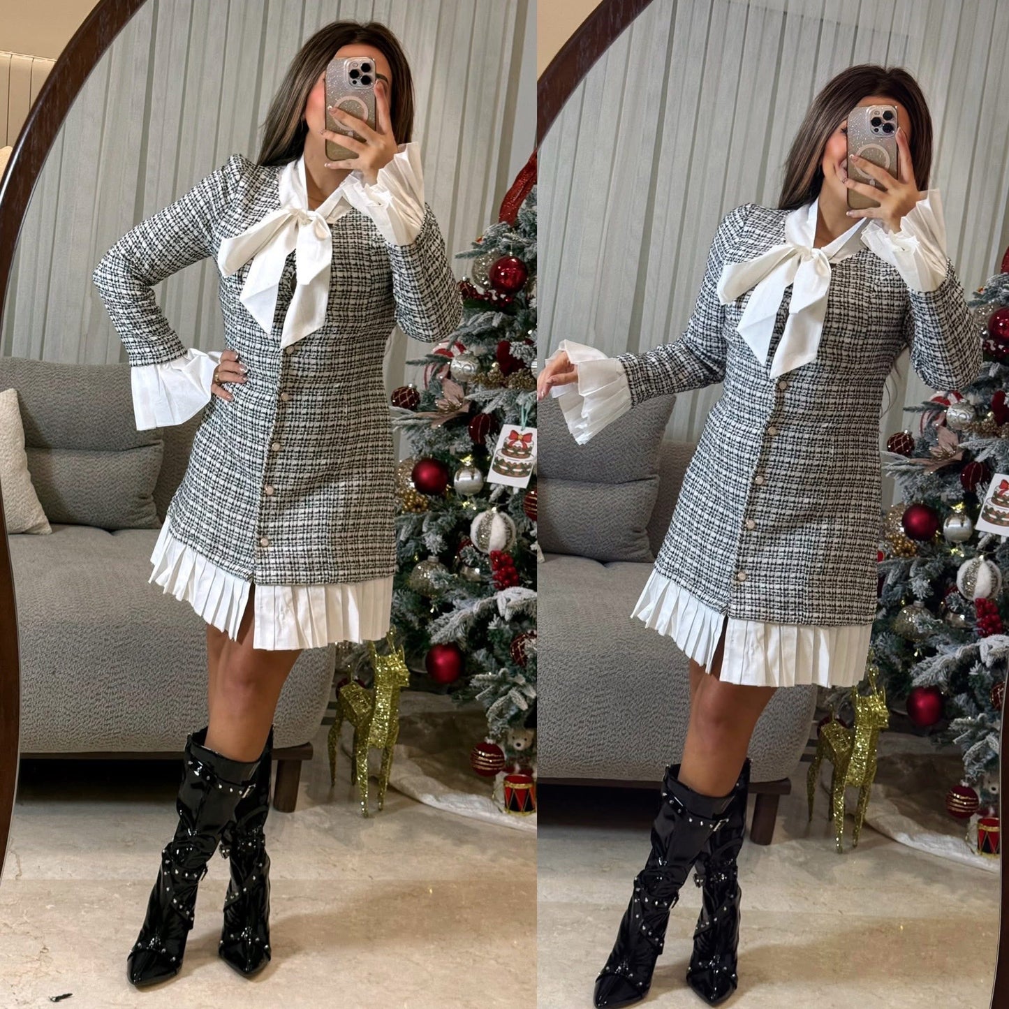 Dress with with scarf 26 pw