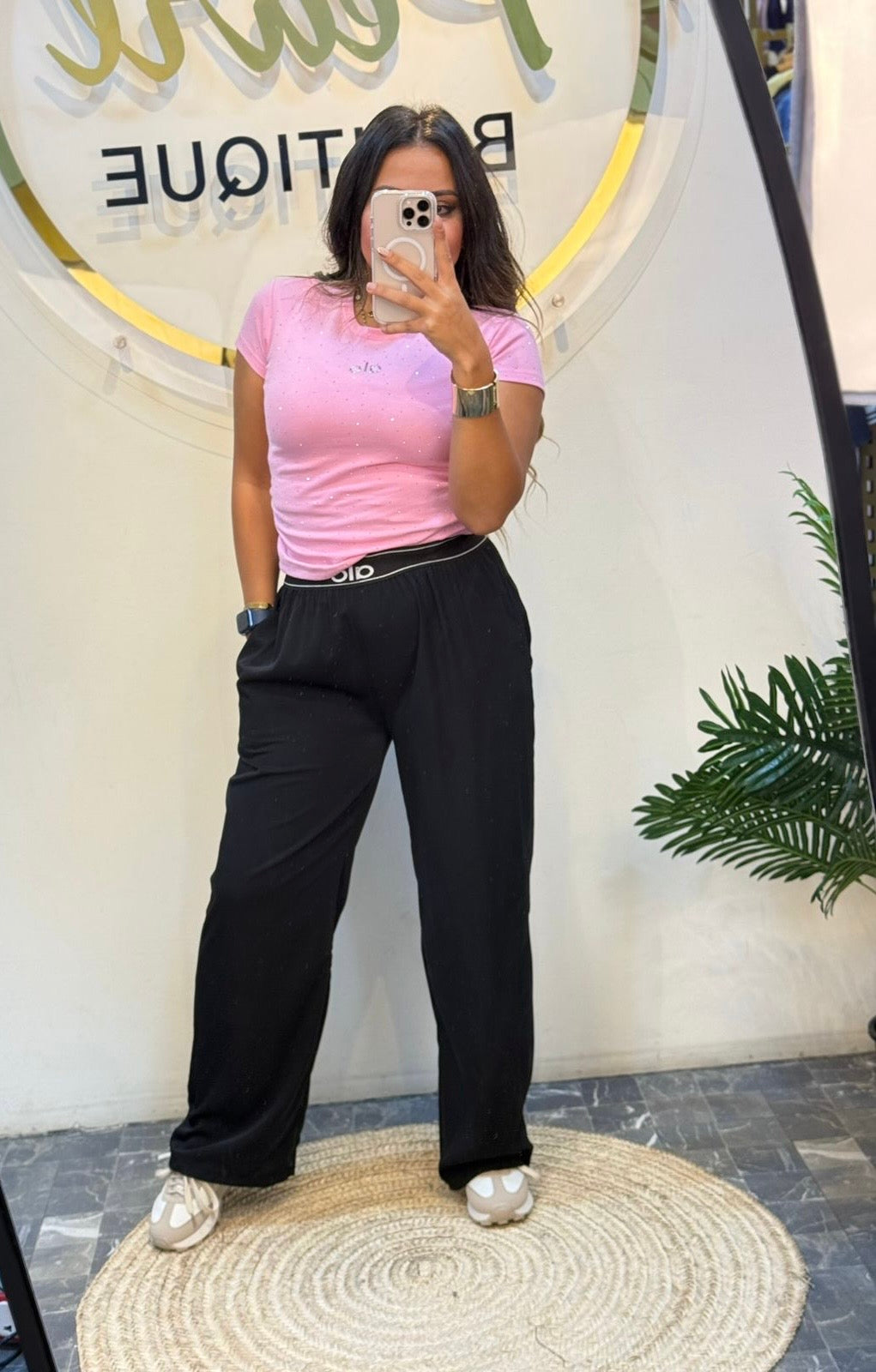 T-shirt alo strass 7348 mo tk