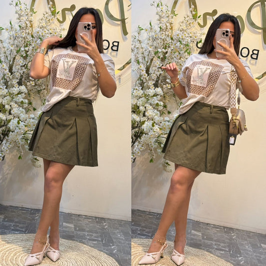 Short skirt denim pw