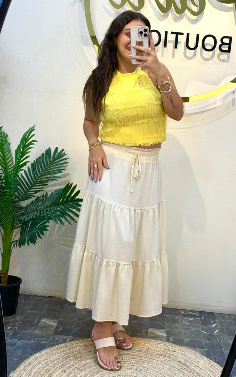 Blouse chiffon halter neck top