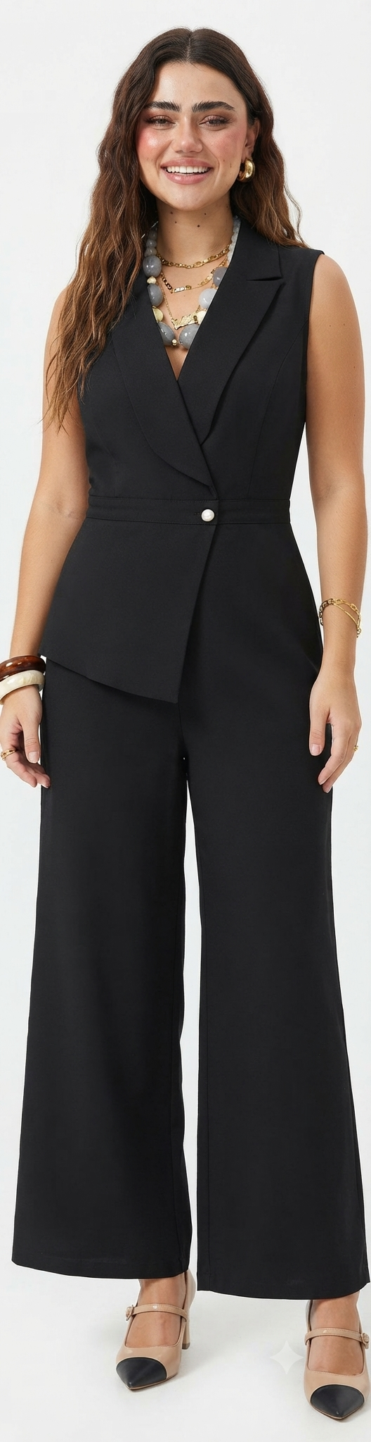 Set pant with vest cut 901 sh