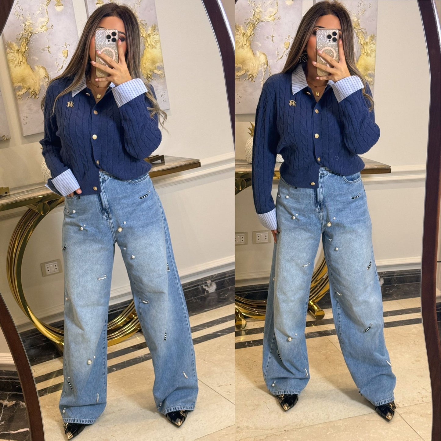 Denim wide leg accessories pw192
