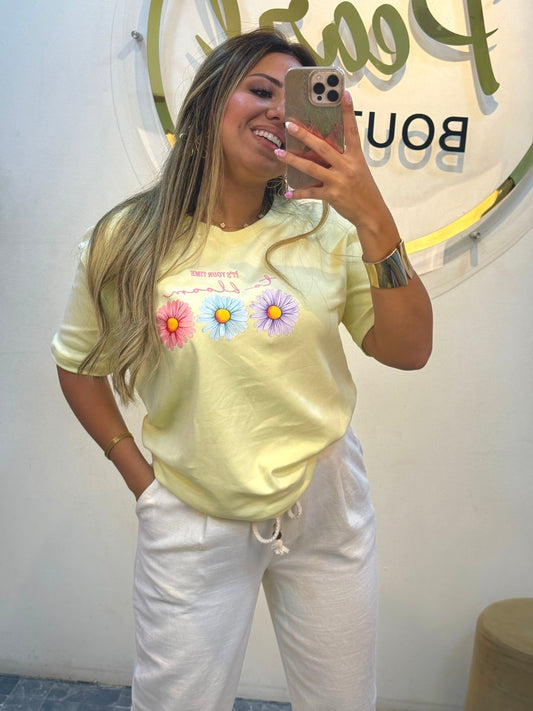 T-shirt printed flower 178 tk