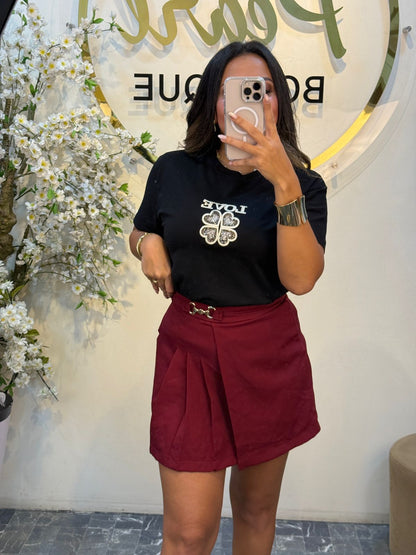 Skirt black & red 64 tk