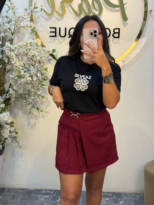 Skirt black & red 64 tk