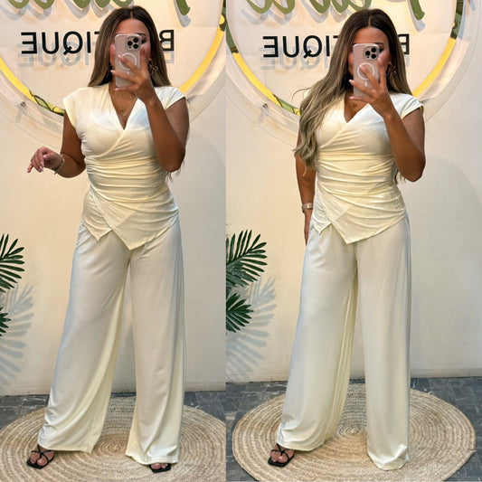 Set two piece with wide pant mz tk