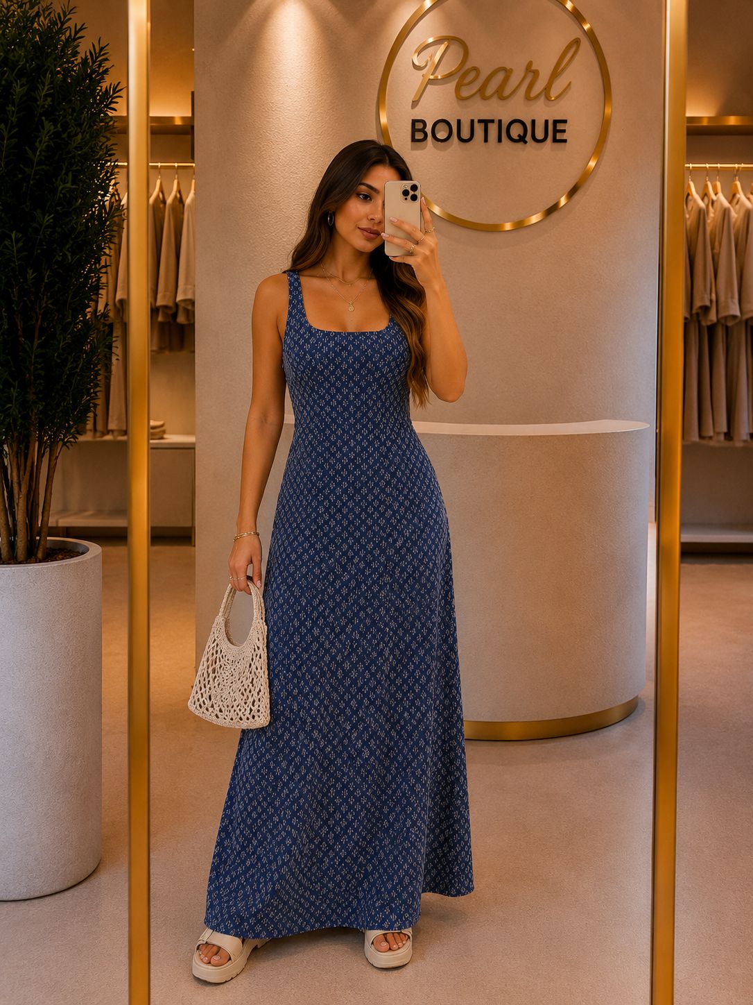 Denim dress embroidered 1205 sh