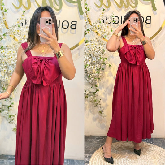 Dress big bow cut pw