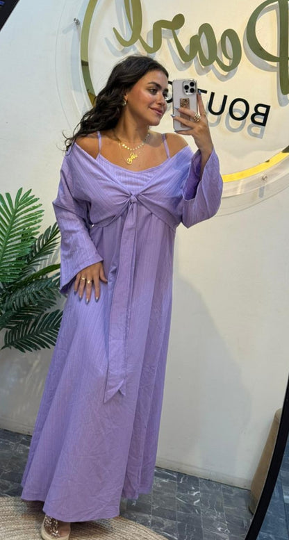 Dress with cardigan pw