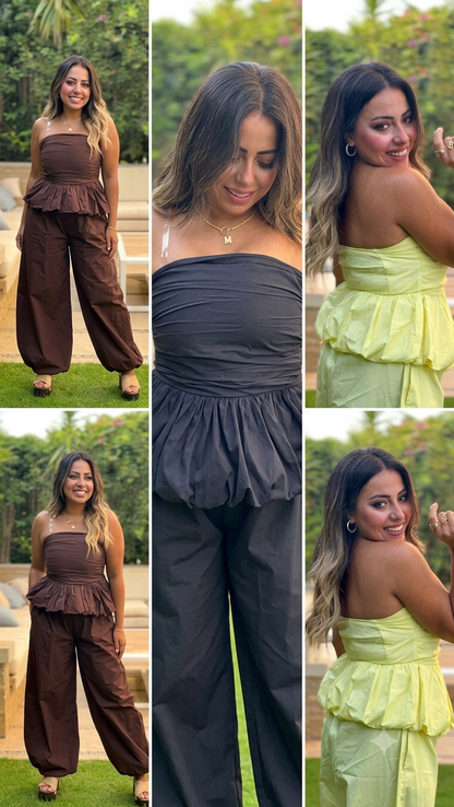 Set blouse&wide pant 5025