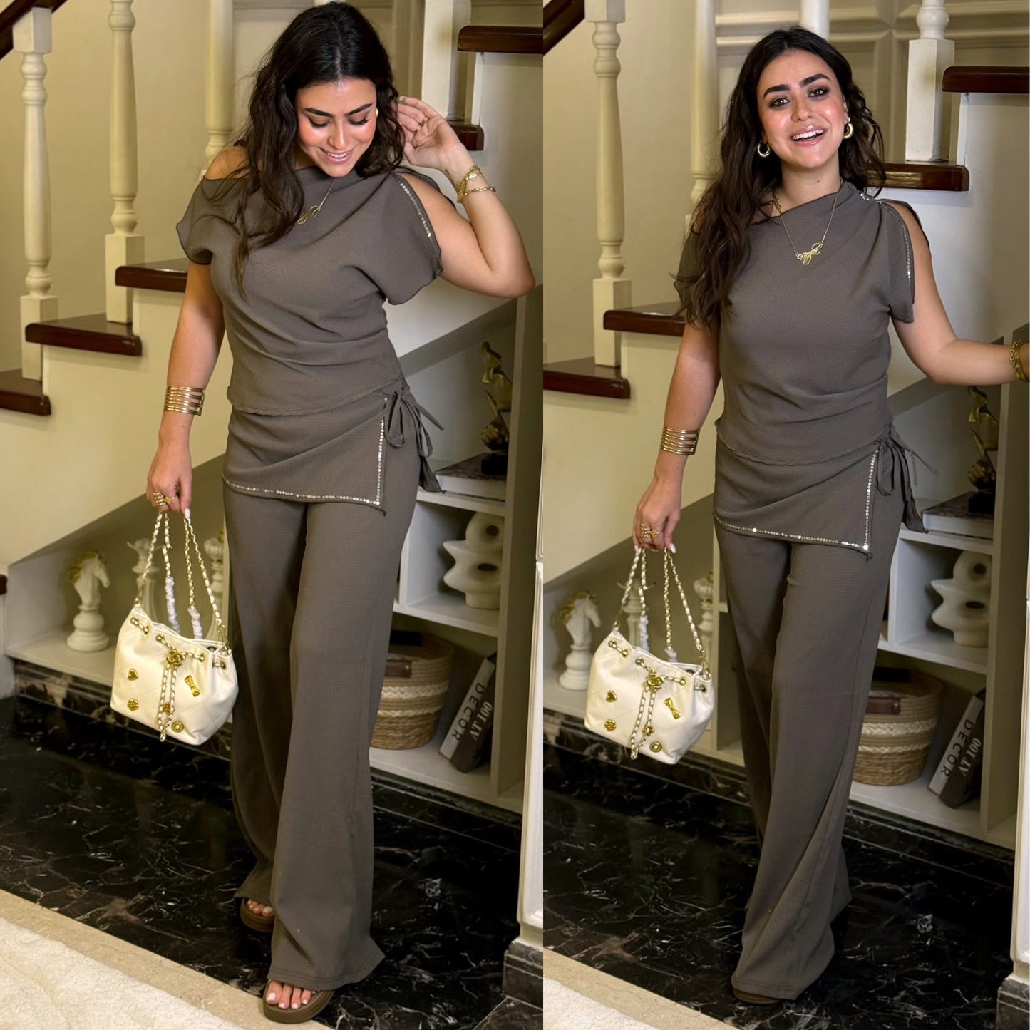 Set pant & body strass 26 pw