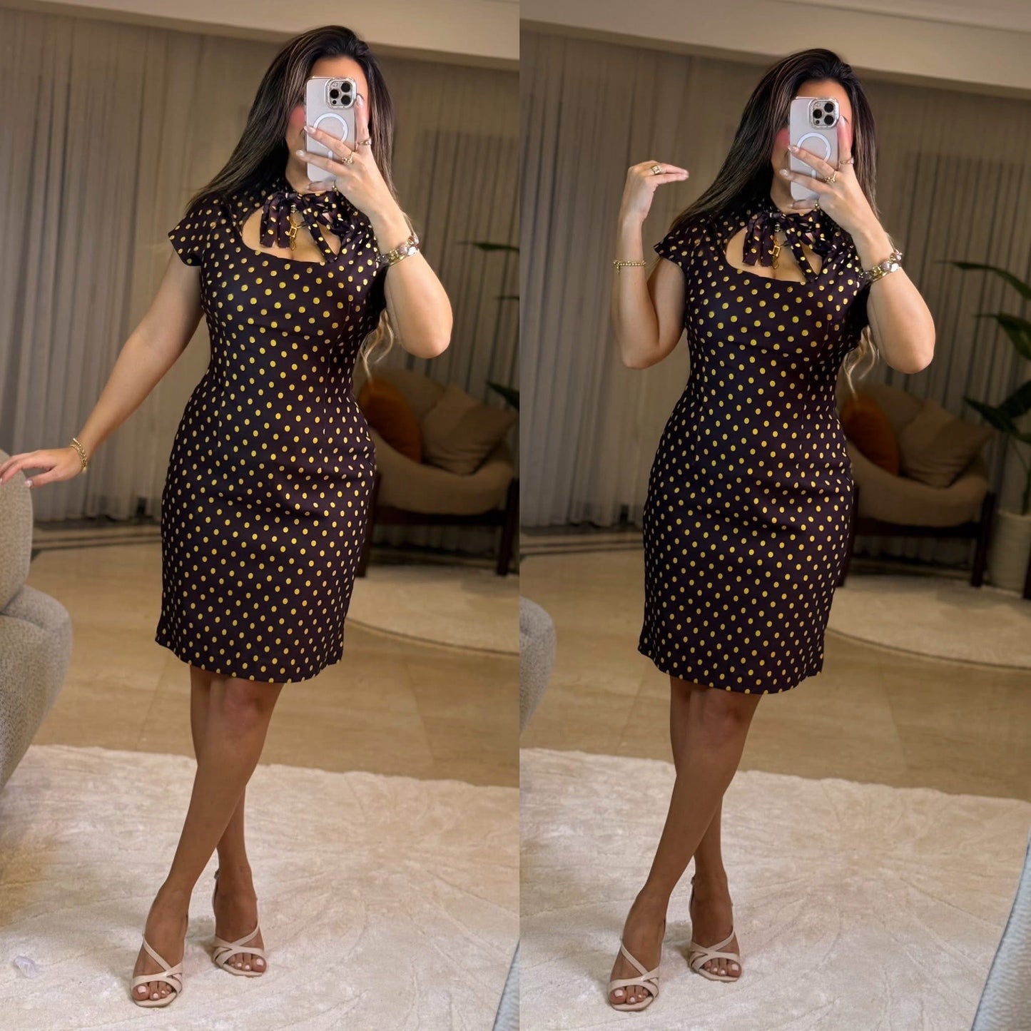Dress half with neck bond 26 pw