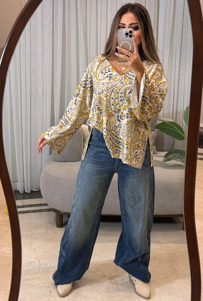 Blouse printed oversized 26 pw