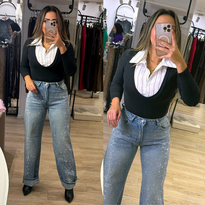 Jumpsuit with collar 51 sh