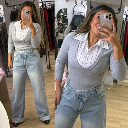 Jumpsuit with collar 51 sh