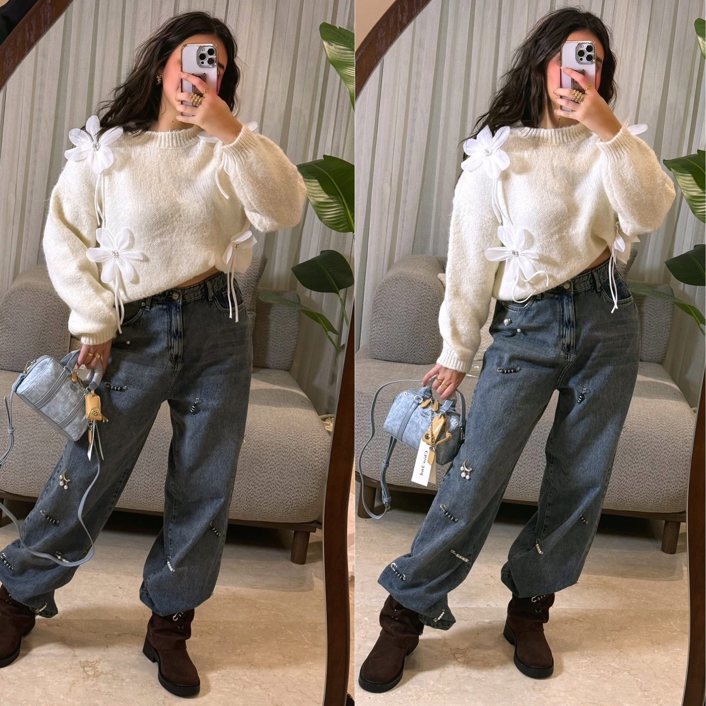 Denim wide leg accessories pw192