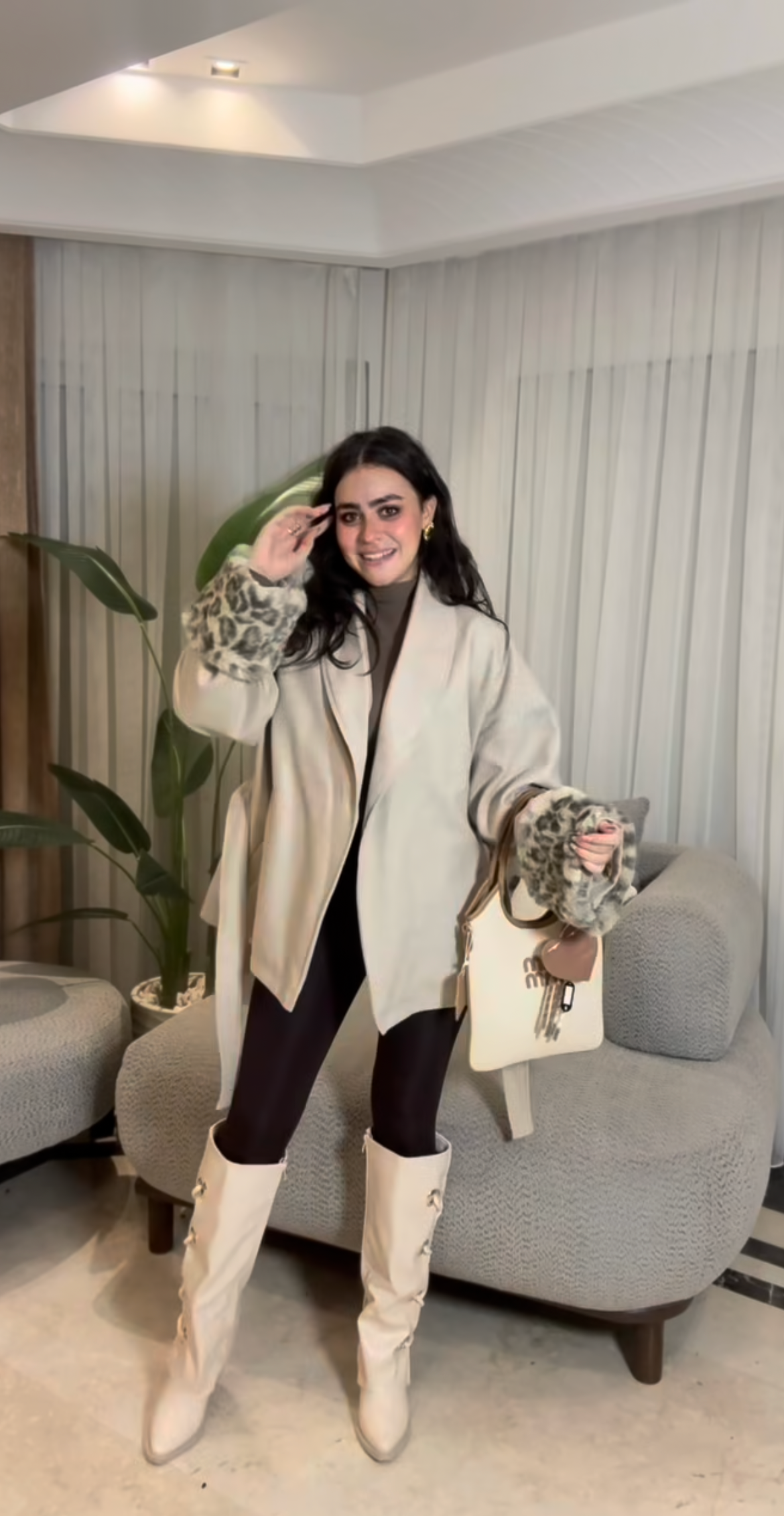 Jacket with fur hand 26 pw