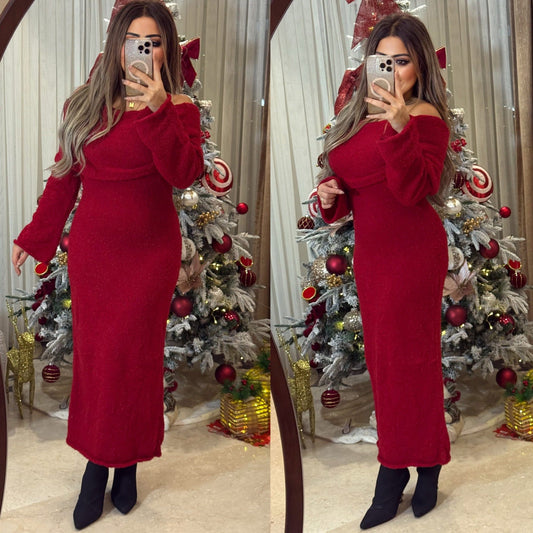 Dress off-shoulder 2 colors sh