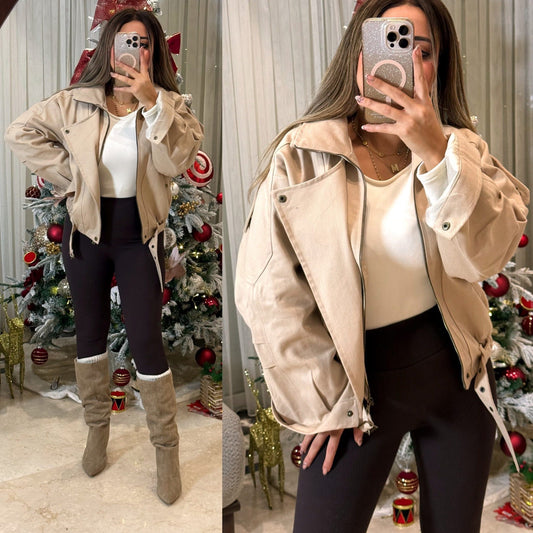 Gabardine jacket zara model 26 pw