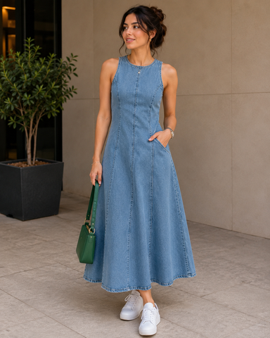 Denim dress cut 8264 pw