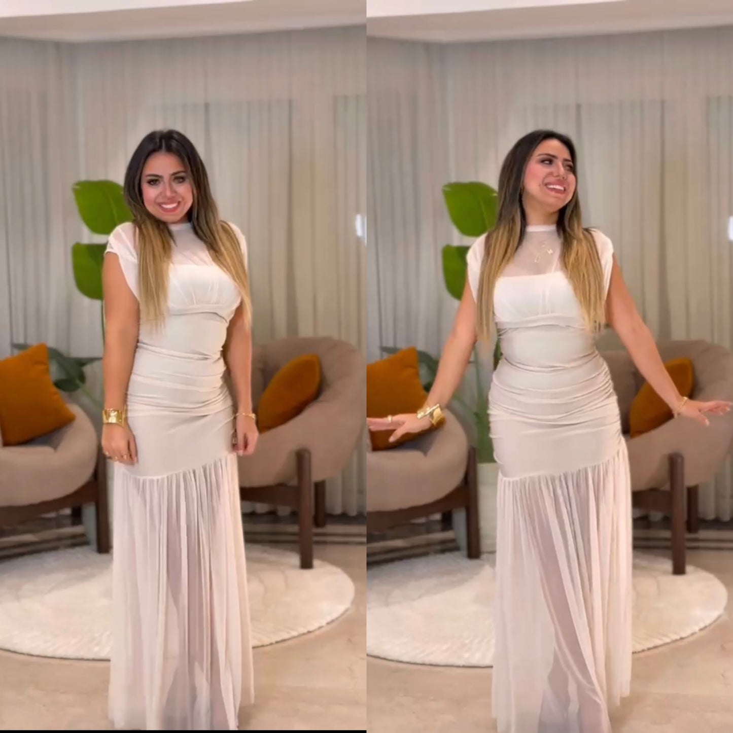 Dress chiffon up&down 26 pw