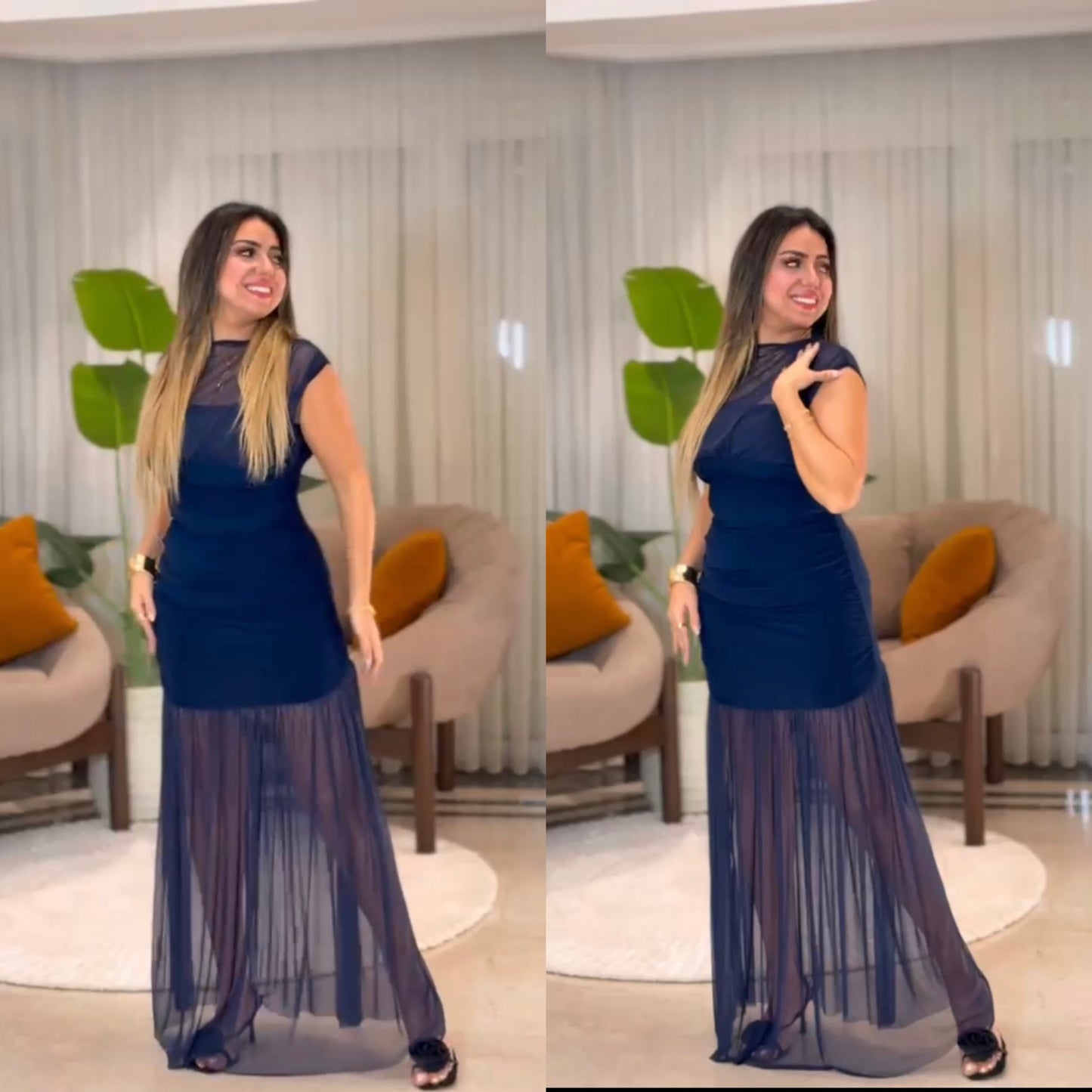 Dress chiffon up&down 26 pw